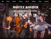 Tablet Screenshot of mostlykosher.com